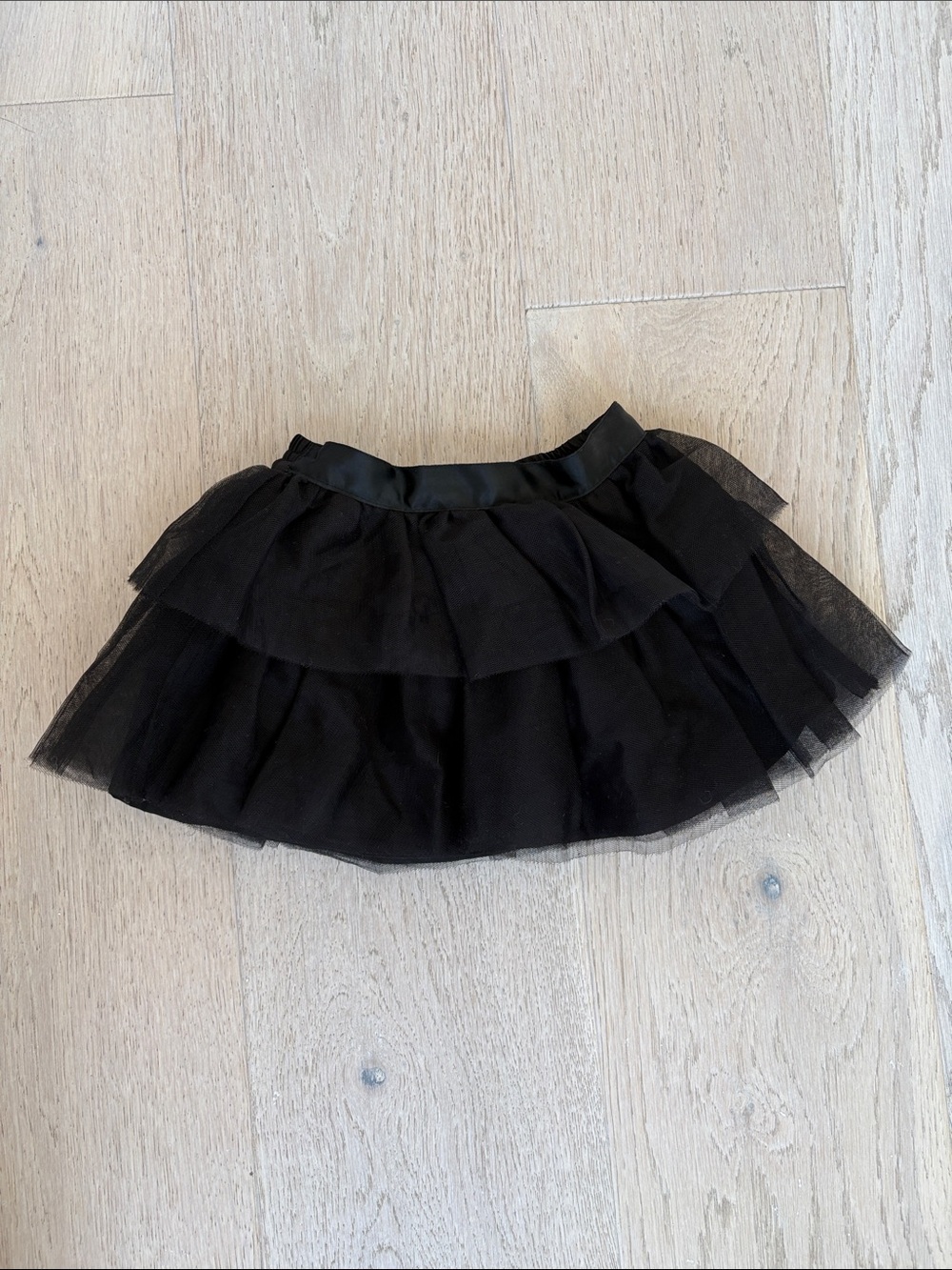 Janie and Jack Black Tiered Tulle Skirt for Girls